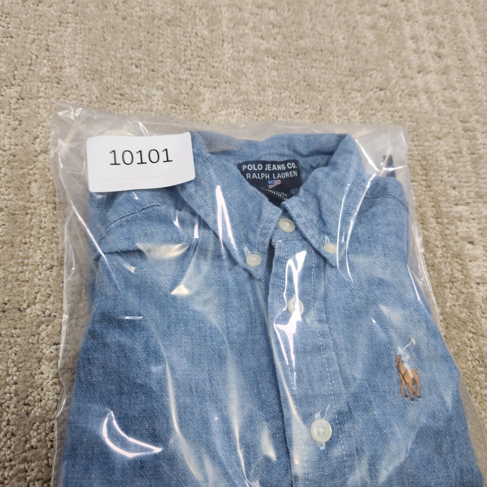 Vintage Polo Ralph Lauren Jeans Shirt Baby Infant 18-24 Months Chambray Denim - Picture 8 of 8